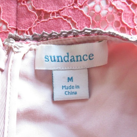 Sundance Top M Medium Lace Flutter Short Sleeve Boho Peasant - Picture 5 of 6